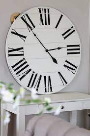 36 White Farmhouse Clock Slightly