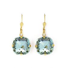 large stone crystal earrings