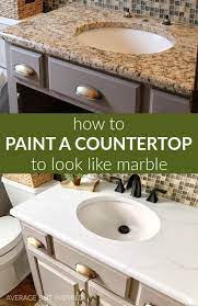 paint a countertop to look like marble