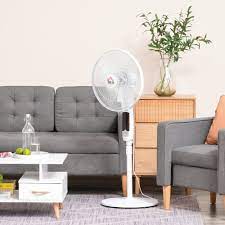 homcom standing fan with remote control