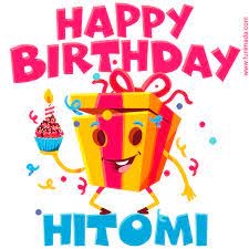 Funny Happy Birthday Hitomi GIF — Download on Funimada.com