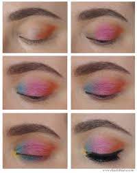 colorful festival makeup tutorial