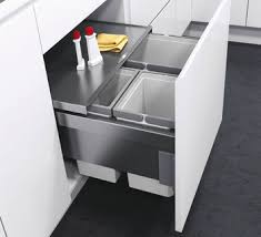 pull out waste bin for cabinet width