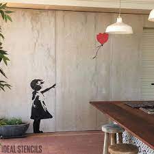 Banksy Ballon Meisje Stencil Enorme