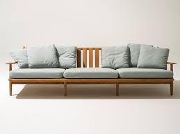 levante 103 3 seater teak garden sofa