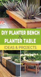 Diy Planter Bench Planter Coffee