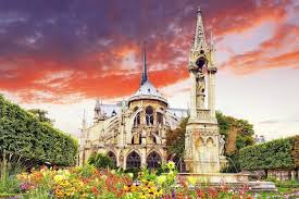 Notre Dame De Paris Cathedral Garden