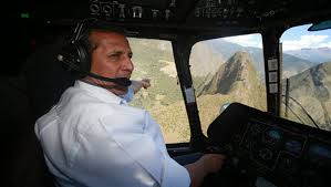 peru president takes his helicopter for