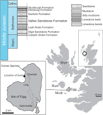 First dinosaur from the Isle of Eigg (Valtos Sandstone Formation, Middle  Jurassic), Scotland | Earth and Environmental Science Transactions of The  Royal Society of Edinburgh | Cambridge Core