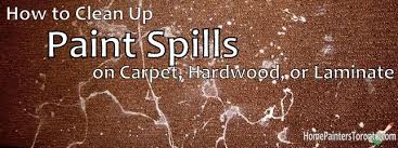 how to clean up paint spills on carpet