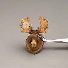 Miniature Wall Mount Moose Head Rop