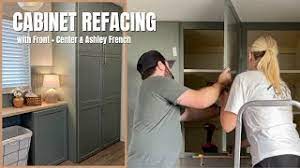 diy cabinet refacing remodel with front