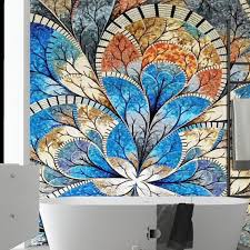 Flower Decor Mosaic Wall