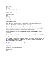Employee termination letter sample template: Employment Termination Letters Samples Apparel Dream Inc