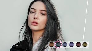black hair filter virtual hair color