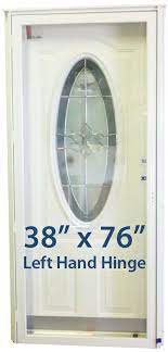 38x76 3 4 oval glass door lh for mobile
