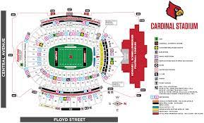 stadium map louisville cardinal stadium