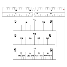 This type of tape measure has the whole inch numbers labeled, as well as the eighths and quarters of an inch labeled, like 1/8, 1/4, 3/8, etc, which makes reading a tape measure much easier. Reading An Imperial Ruler Craftsmanspace