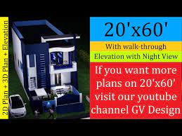 20 By 60 House Design 1200 Sq Ft With