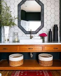 trendy hexagon tile ideas for bathrooms
