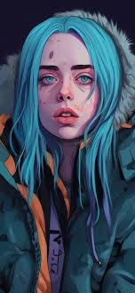 billie eilish art wallpapers cool