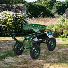 Heavy Duty Garden Cart With Tool Tray