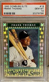 While value certainly comes into play, it's definitely not the sole criteria. Top 16 Most Valuable Frank Thomas Cards Blog