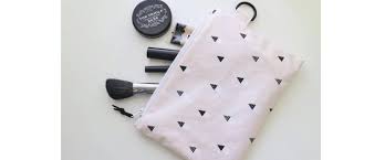 amazing laminated cotton makeup pouch