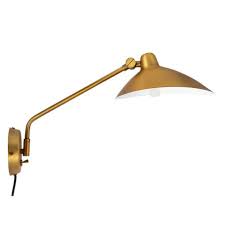 Gold Industrial Wall Lights Vintage