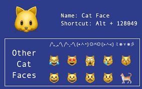 how to make cat face with keyboard