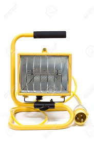 Yellow Halogen Outdoor Light With Plug Stock Photo Picture And Royalty Free Image Image 1858632
