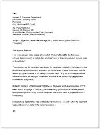 Pattern appeal letter a pattern appeal letter b. Standard Medicare Appeal Letter Templates