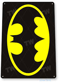 batman logo sign b108 tinworld