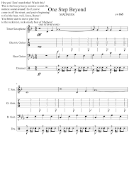 One Step Beyond Madness Sheet Music For Tenor Saxophone