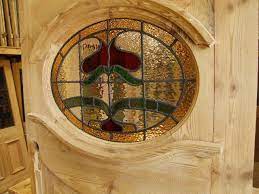 1930 S Art Nouveau Reclaimed Stained