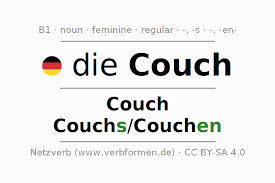 declension german couch all cases