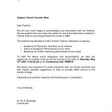 Letter Template For Teachers To Parents New Parent Letter Template