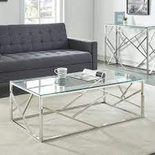 Juniper Glass Coffee Table Home Decor