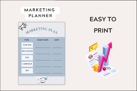 printable marketing planner template