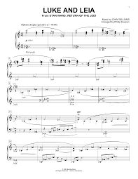 Play more, pay less with pass. John Williams Luke And Leia From Star Wars Return Of The Jedi Arr Phillip Keveren Sheet Music Download Printable Pdf Classical Music Score For Big Note Piano 403159