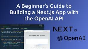 next js app with the openai api