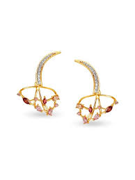 mia by tanishq 14 kt gold earrings