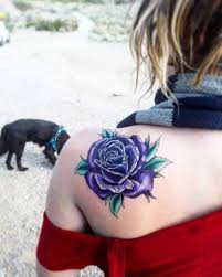 73 cool purple flower tattoo ideas