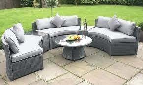 grey rattan outdoor furniture large