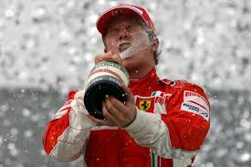 Kimi raikkonen celebrating his title on the podium at the 2007 brazilian gp. Kimi Raikkonen Formula 1
