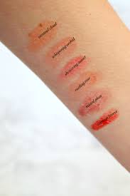 burt s bees tinted lip oil swatches