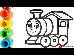 30 gambar mewarnai thomas and friends untuk anak paud dan tk. How To Draw Thomas Train Cara Menggambar James Kereta Thomas Merah Youtube