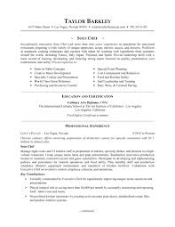 sous chef resume sample com sample resume for a sous chef