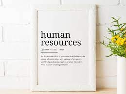 The department of human resources prints