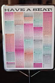 Ombre Seating Chart Every Last Detail
